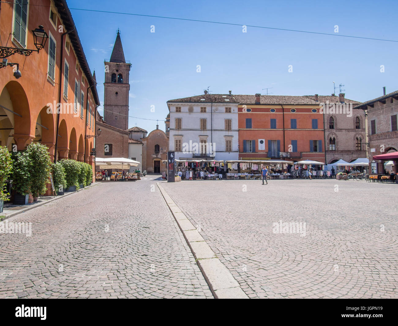Busseto Parma Italy Hometown Of Music Composer Giuseppe Verdi Stock 