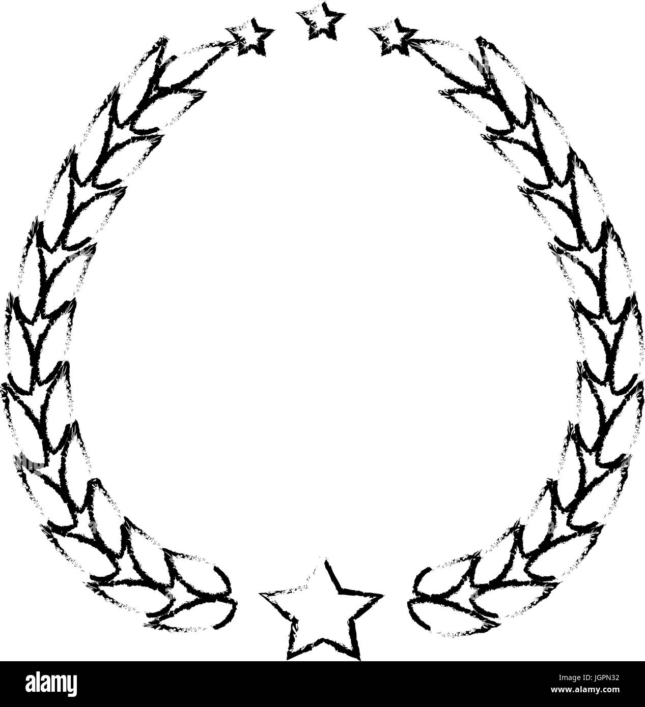 wreath of leaves icon Stock Vector Image & Art - Alamy