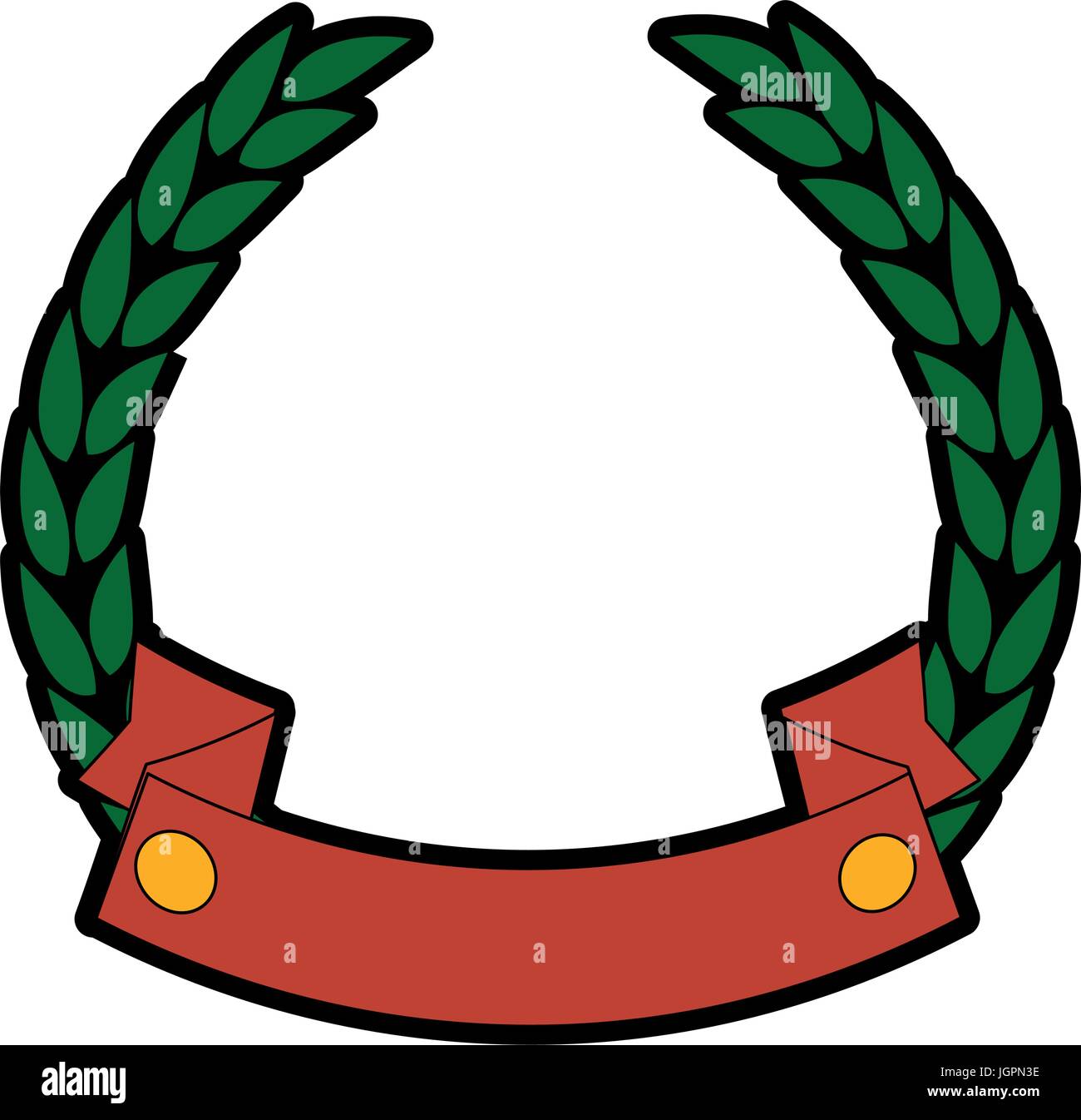 wreath of leaves icon Stock Vector Image & Art - Alamy