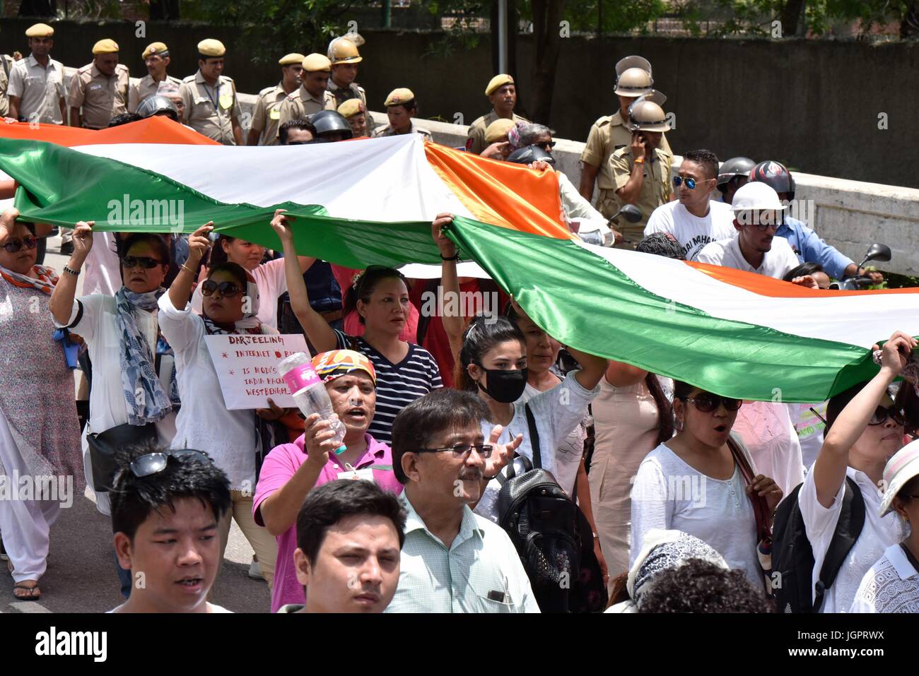 New Delhi India July 9 The Protesters Marched From Rajghat To New Delhi India July 9 The Protesters Marched From Rajghat To