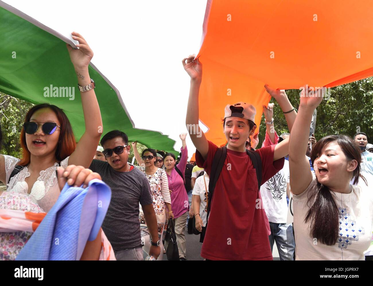 New Delhi India July 9 The Protesters Marched From Rajghat To New Delhi India July 9 The Protesters Marched From Rajghat To