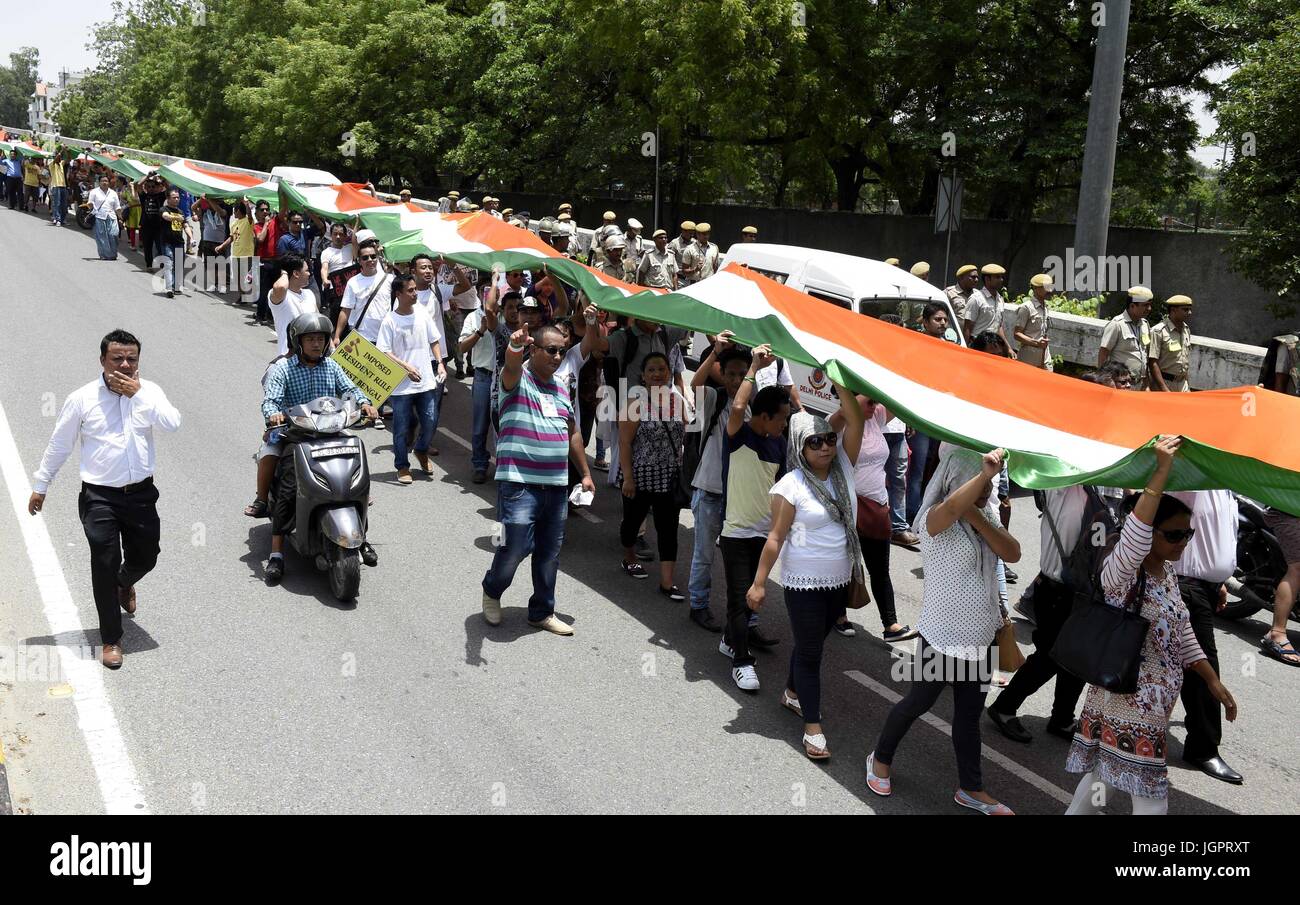 New Delhi India July 9 The Protesters Marched From Rajghat To New Delhi India July 9 The Protesters Marched From Rajghat To