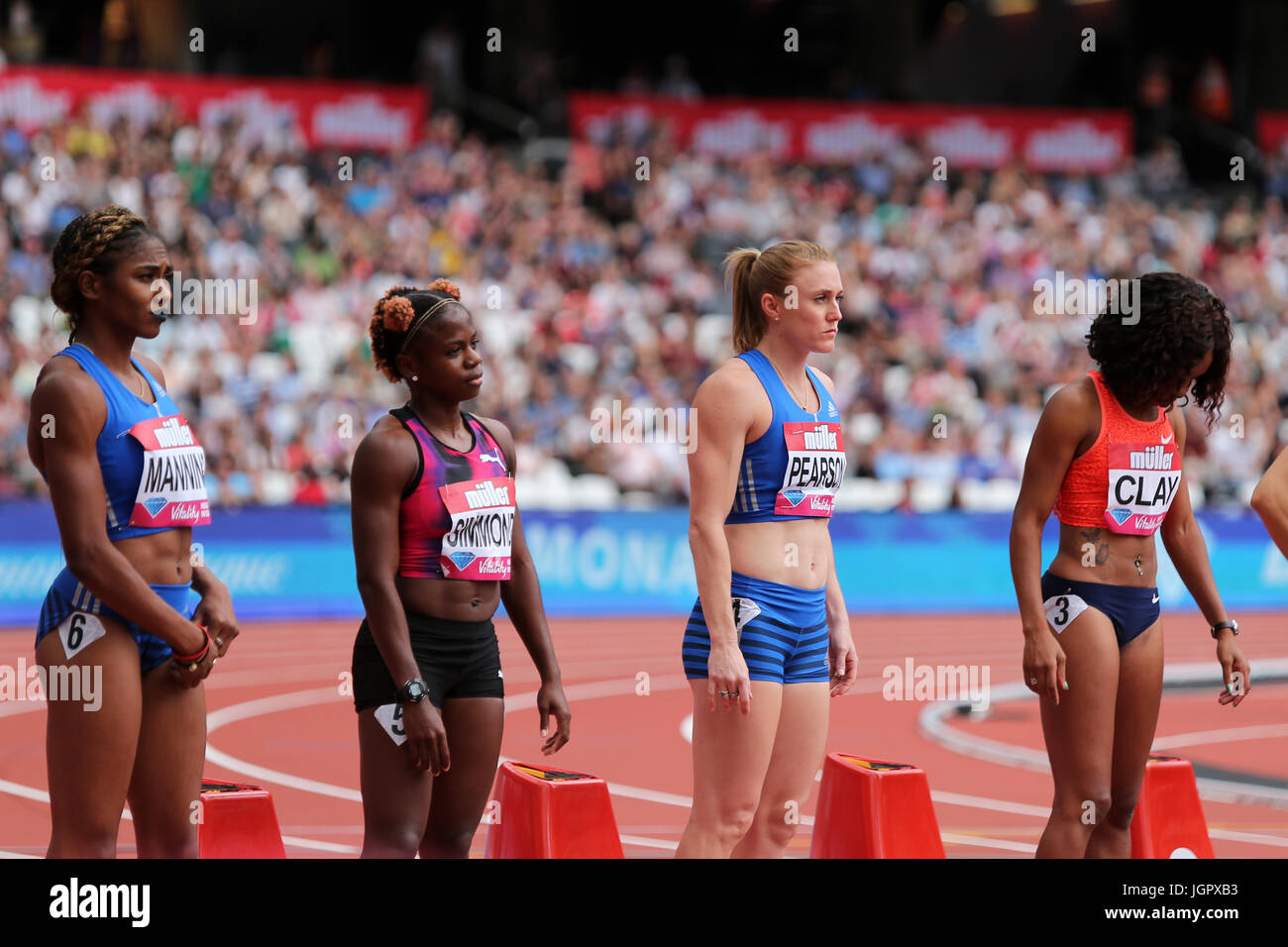 London, UK. 9th July, 2017. IAAF Diamond League, Anniversary Games, Queen Elizabeth Olympic Park, Stratford, London, UK. Credit: Simon Balson/Alamy Live News Stock Photo