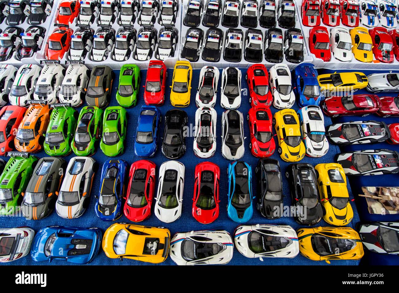 Bloomsburg, Pennsylvania USA. 08th July, 2017. Toy cars for sale at the 30th Annual 4-Wheel Summer Jamboree Nationals at the Bloomsburg, Pennsylvania Fairgrounds. Credit: Brian Cahn/ZUMA Wire/Alamy Live News Stock Photo