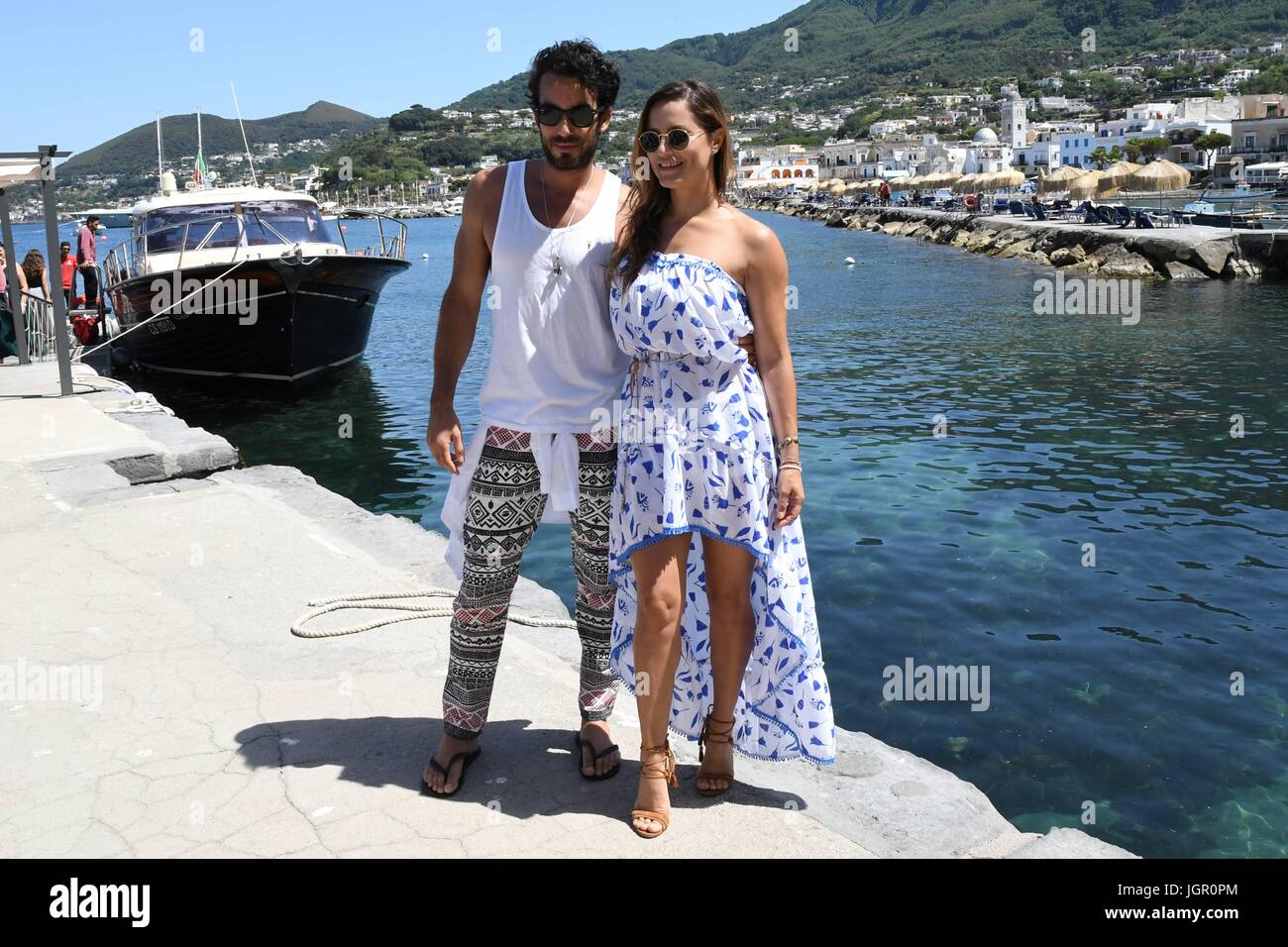 Lacco Ameno (Ischia): Hotel Regina Isabella. Lola Ponce with her