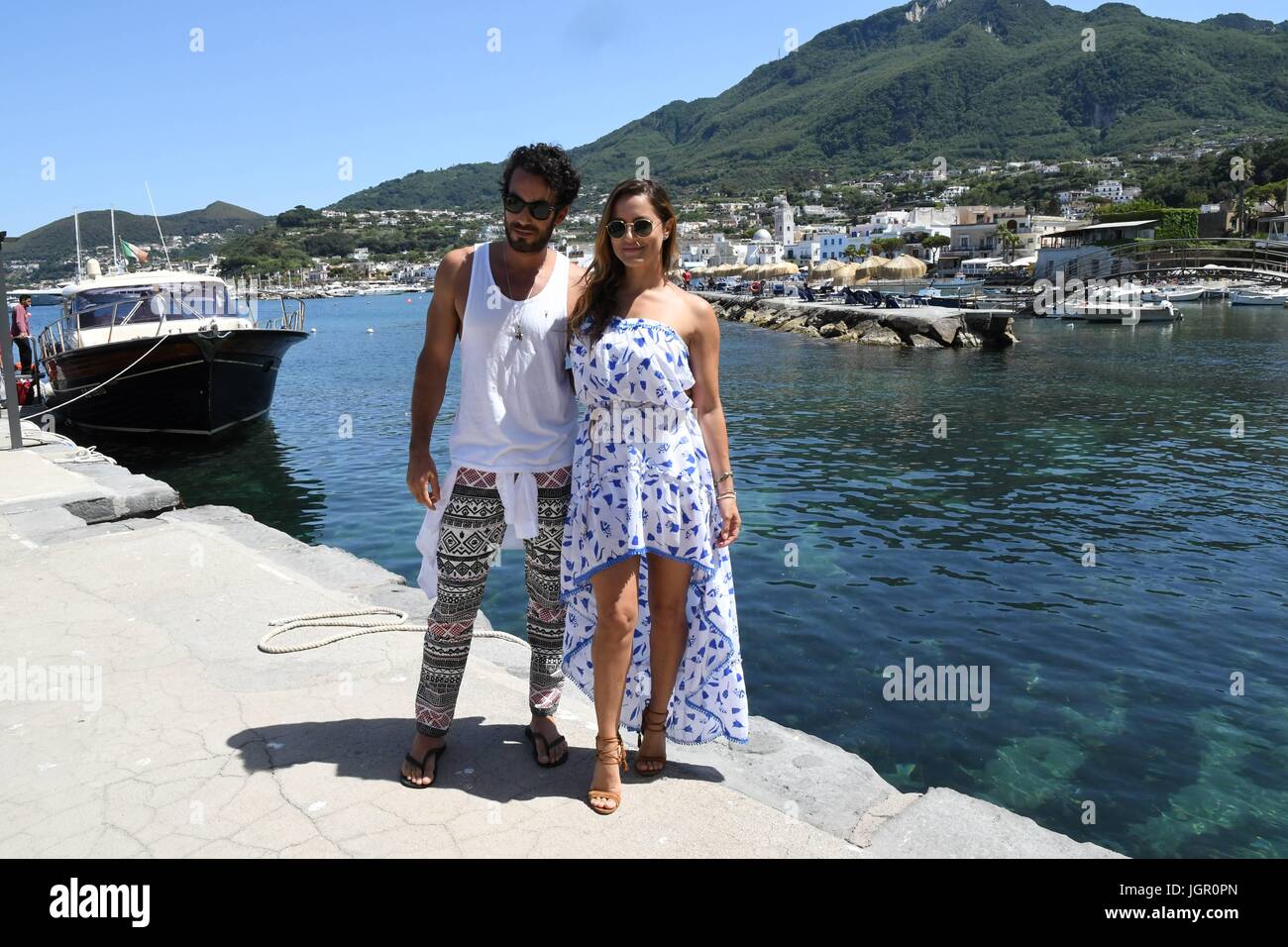 Lacco Ameno (Ischia): Hotel Regina Isabella. Lola Ponce with her