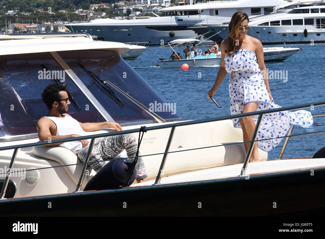 Lacco Ameno (Ischia): Hotel Regina Isabella. Lola Ponce with her
