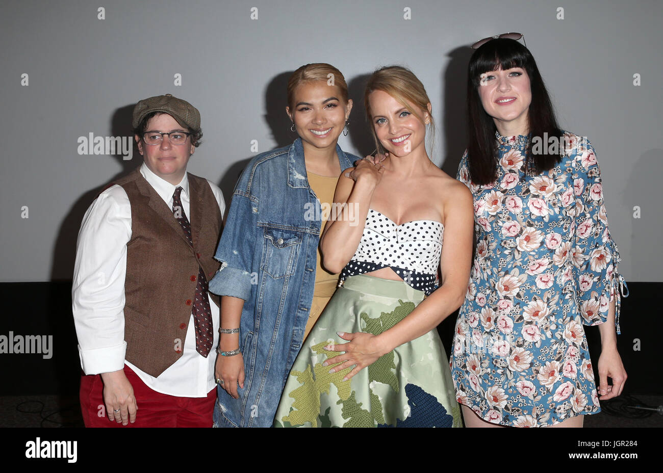 Los Angeles, USA. 9th Jul, 2017. Rebecca Drysdale, Hayley Kiyoko, Mena