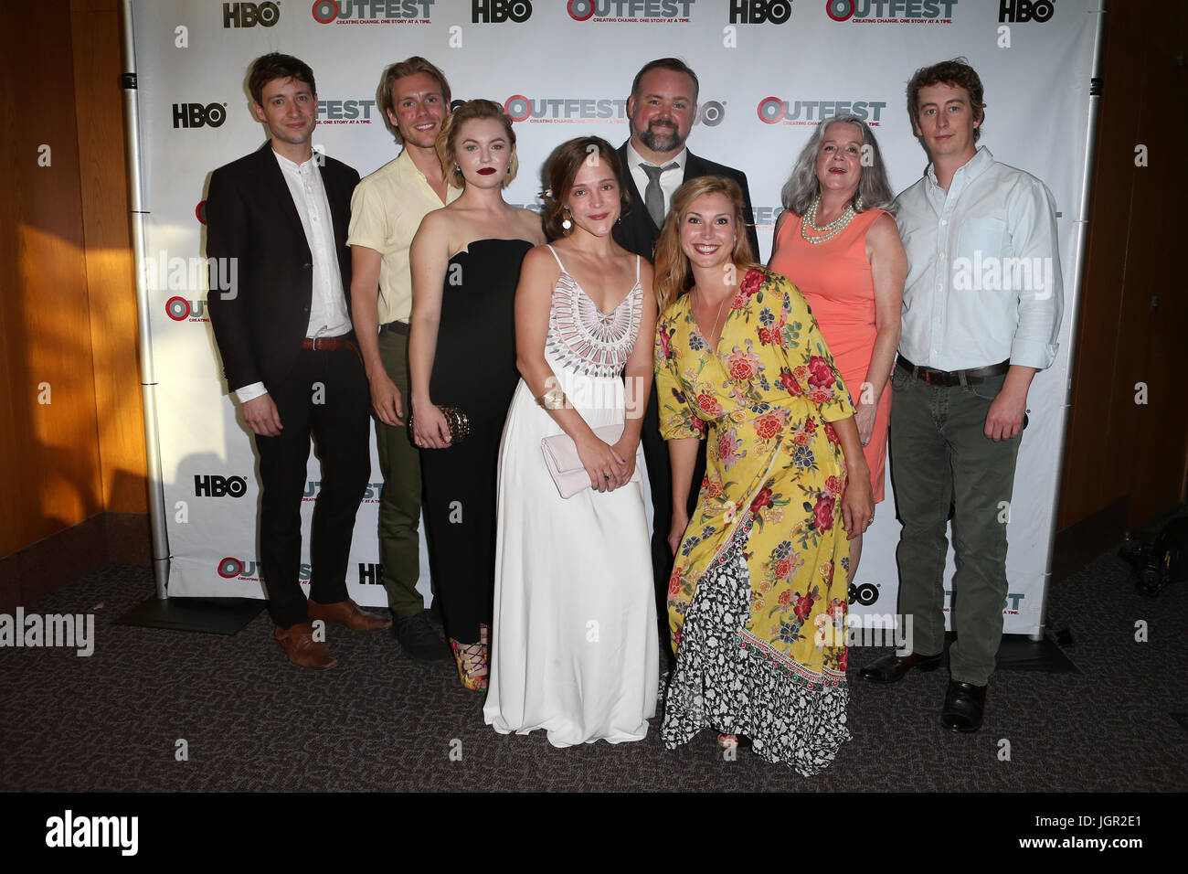 Los Angeles, USA. 9th Jul, 2017. David Rysdahl, Zachary Booth, Kathleen