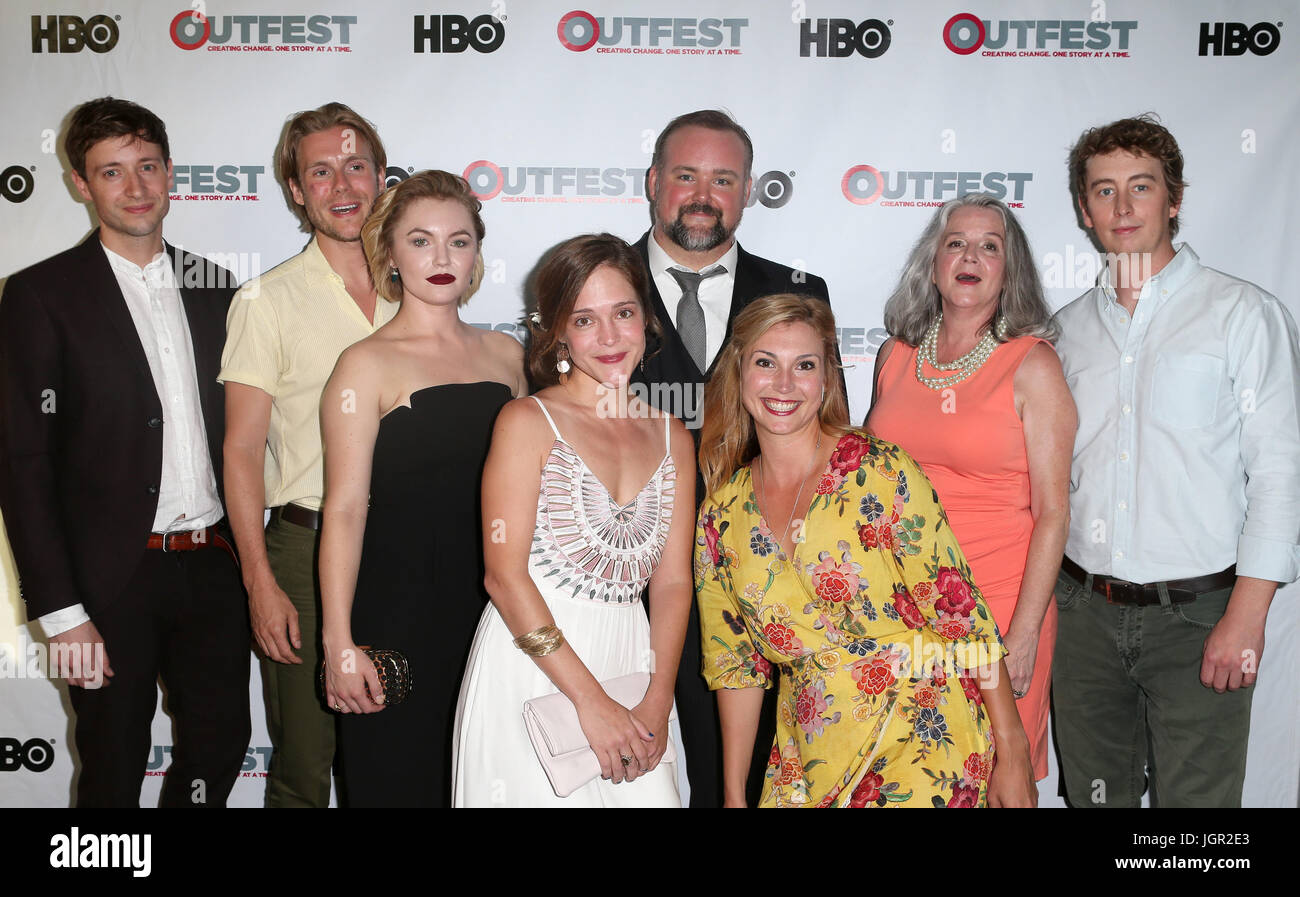 Los Angeles, USA. 9th Jul, 2017. David Rysdahl, Zachary Booth, Kathleen