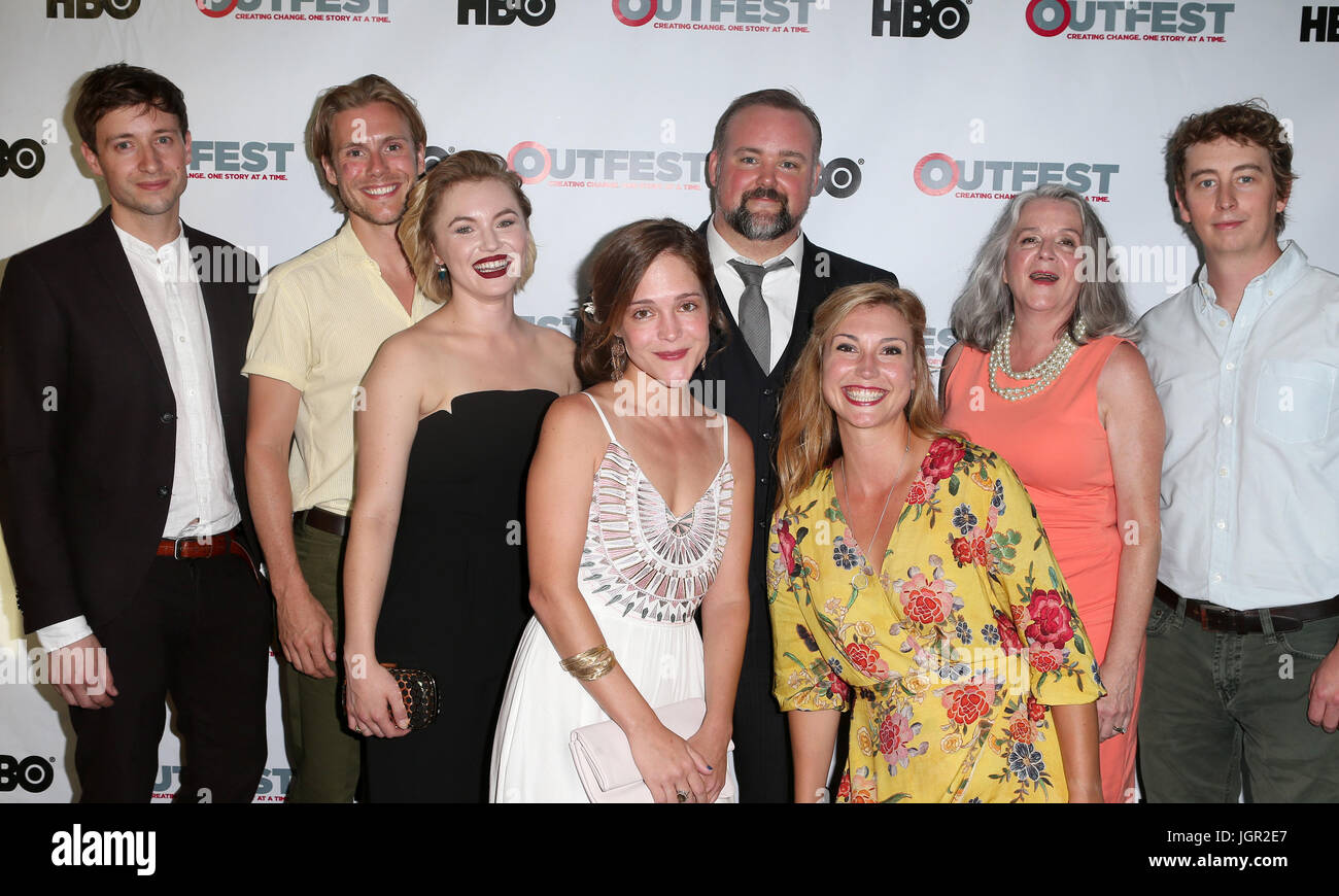 Los Angeles, USA. 9th Jul, 2017. David Rysdahl, Zachary Booth, Kathleen