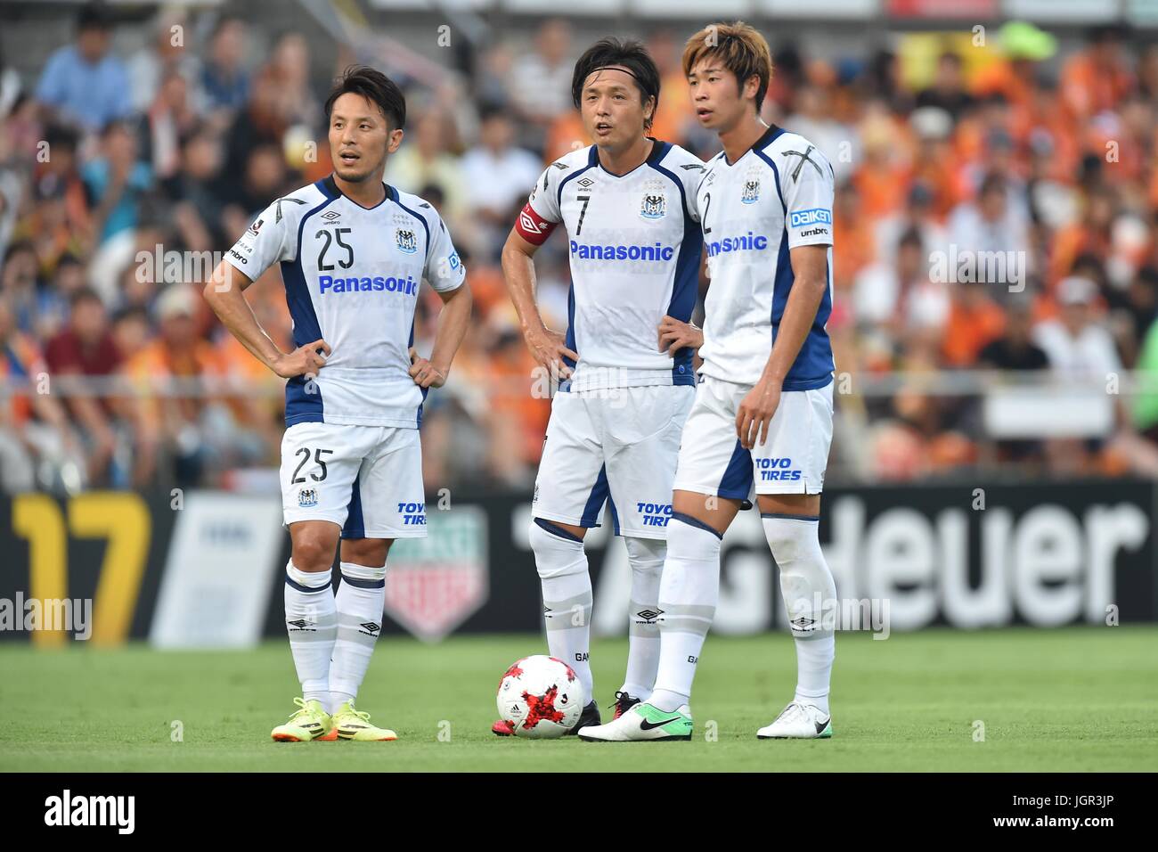 Shizuoka, Japan. 8th July, 2017. (LR) Jungo Fujimoto, Yasuhito Endo