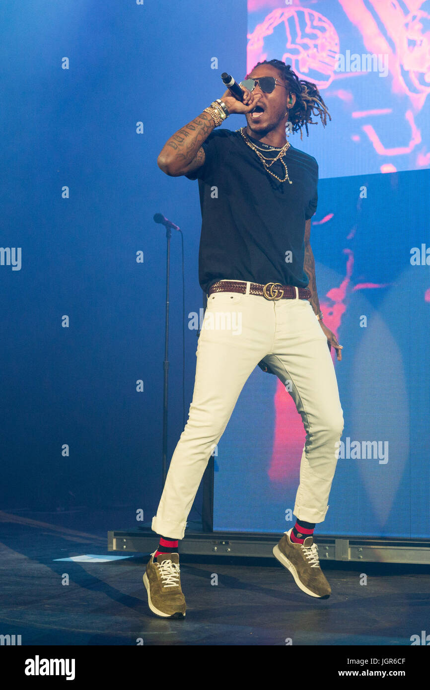 Future Wilburn Rapper Milwaukee, Wisconsin, USA. 8th July, 2017. Rapper FUTURE (NAYVADIUS ...