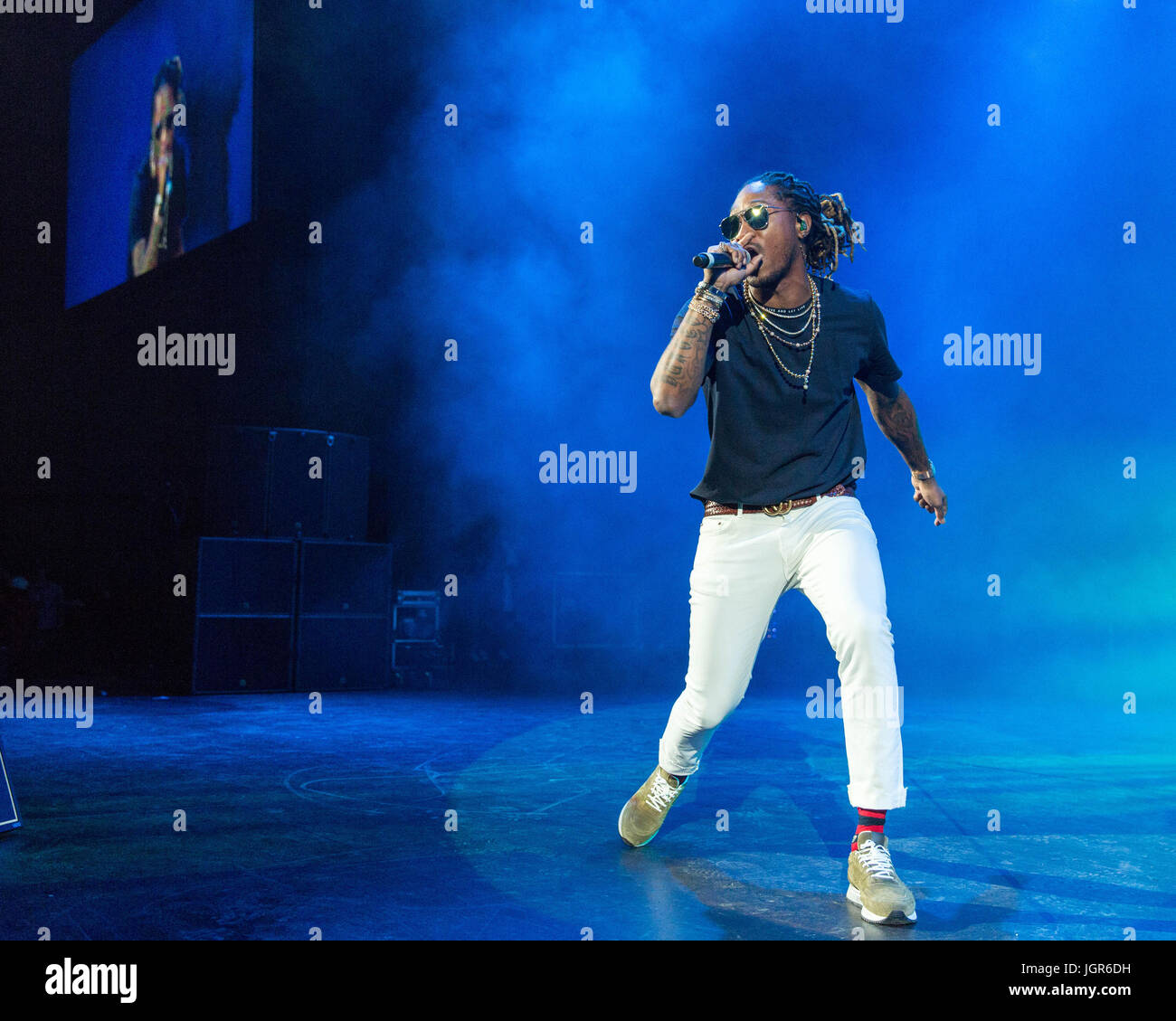 Future Wilburn Rapper Milwaukee, Wisconsin, USA. 8th July, 2017. Rapper FUTURE (NAYVADIUS ...
