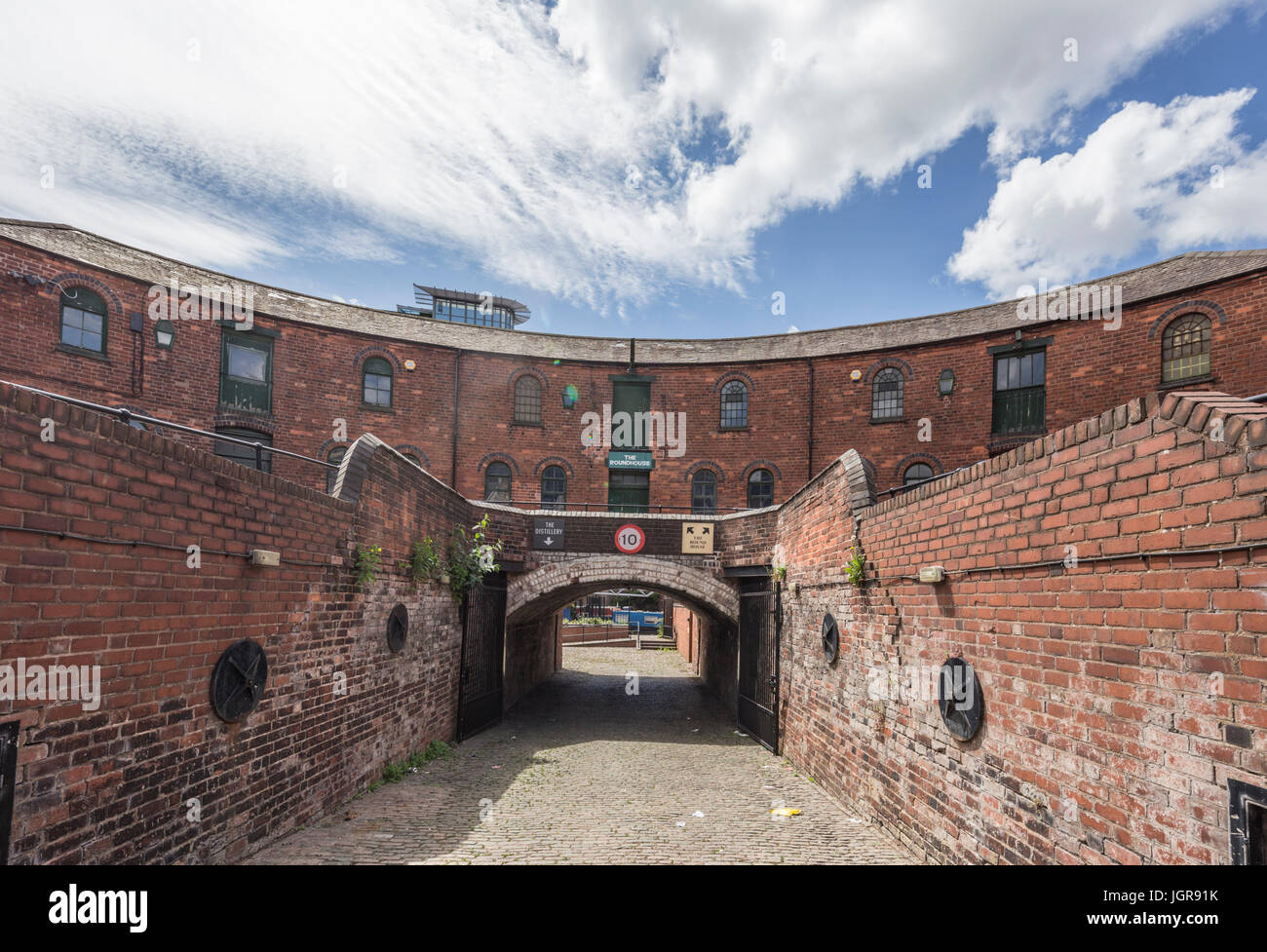 The Roundhouse, built in 1874 and was originally stables and stores for the Birmingham Corporation, Birmingham, England, UK Stock Photo