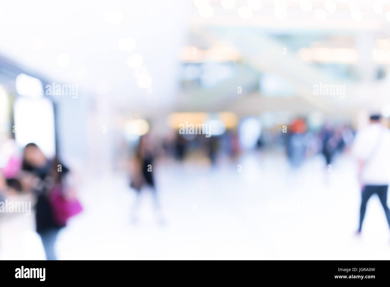 Abstract background of shopping mall at Hong Kong Stock Photo