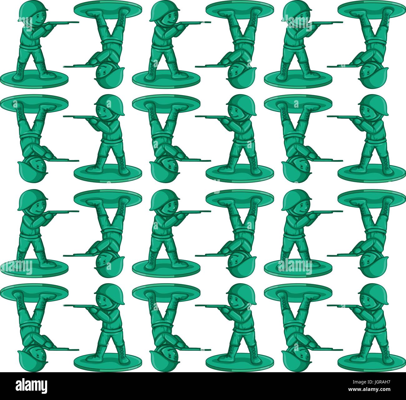 Seamless background with toy soldiers illustration Stock Vector Image