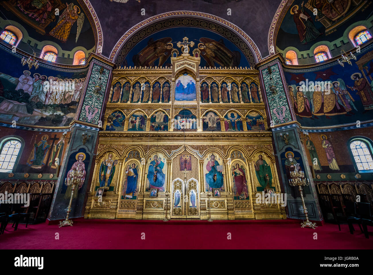 Iconostasis of Romanian Orthodox Holy Trinity Cathedral in Historic ...