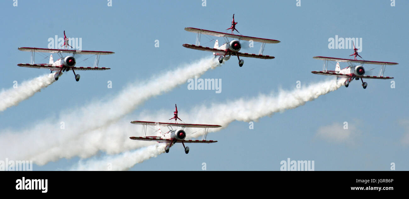 Team Guinot Aerobatic Display Stock Photo