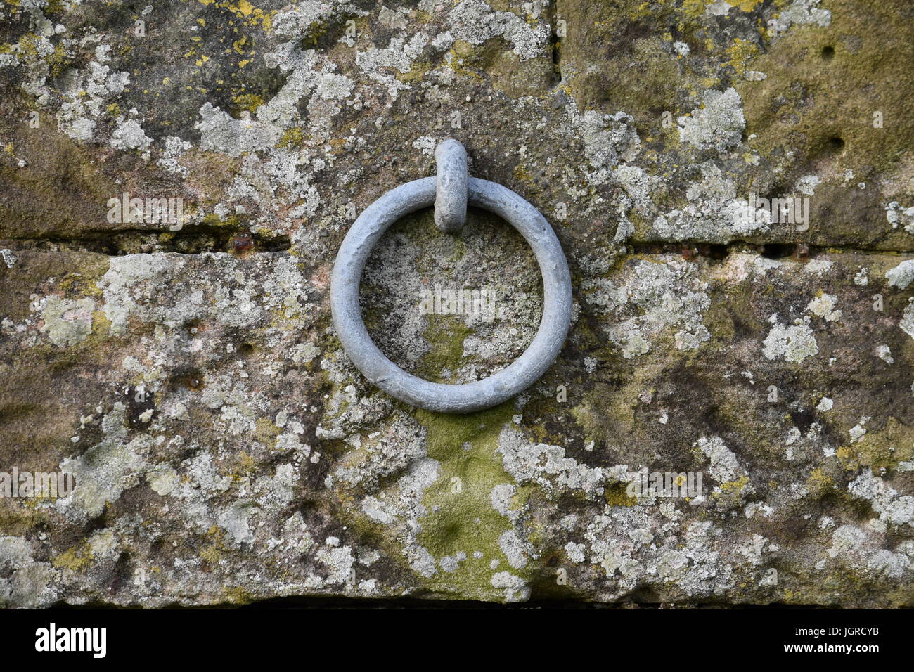 Iron ring in wall Stock Photo Alamy