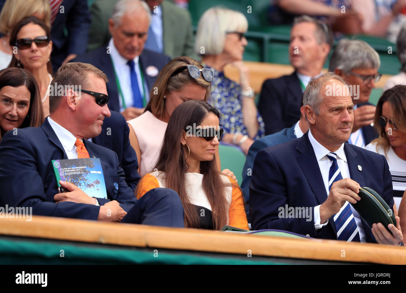 Sir Matthew and Lady Demetra Pincent with Sir Steve Redgrave (right) on