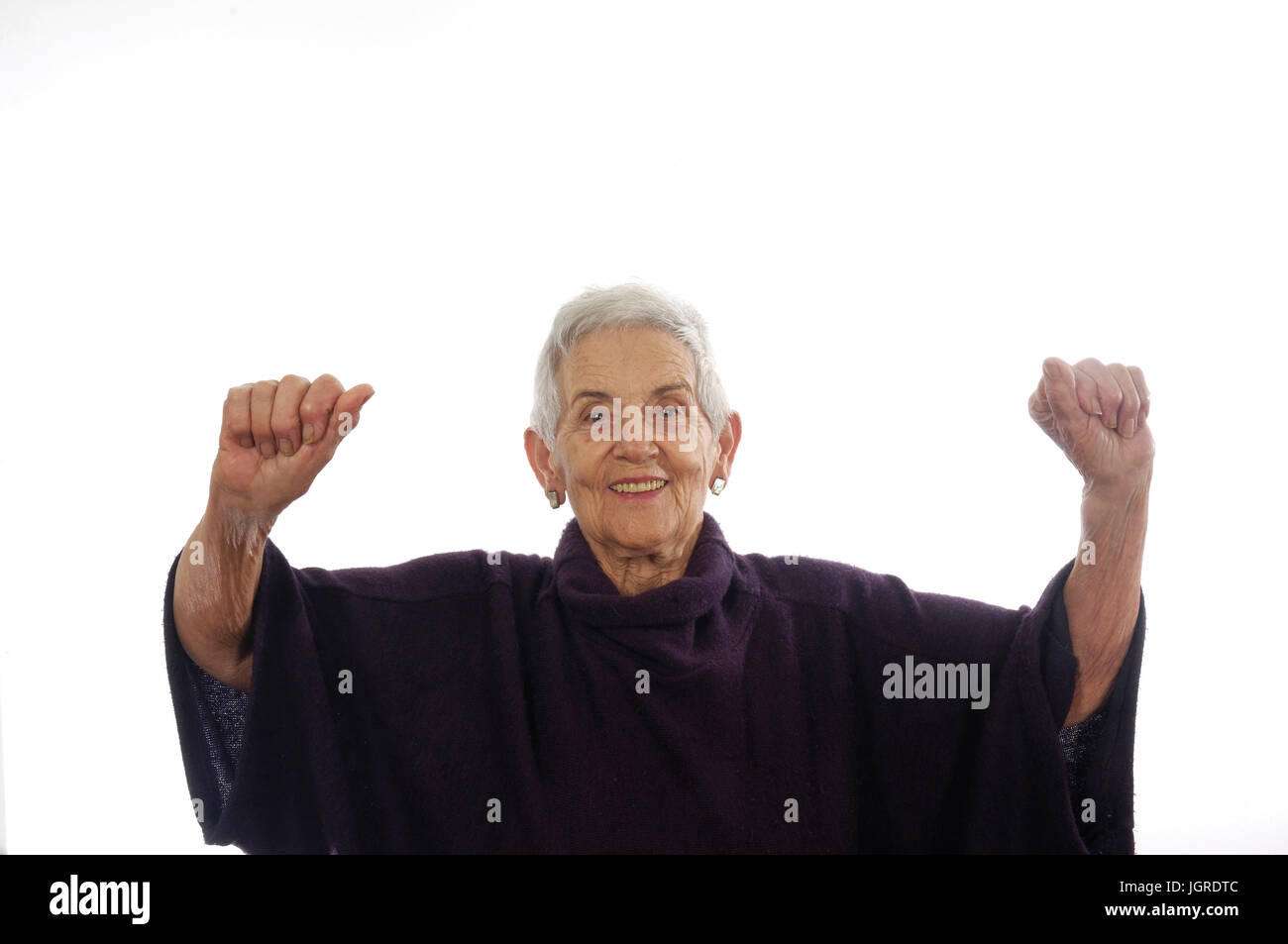 contented and happy senior woman Stock Photo - Alamy