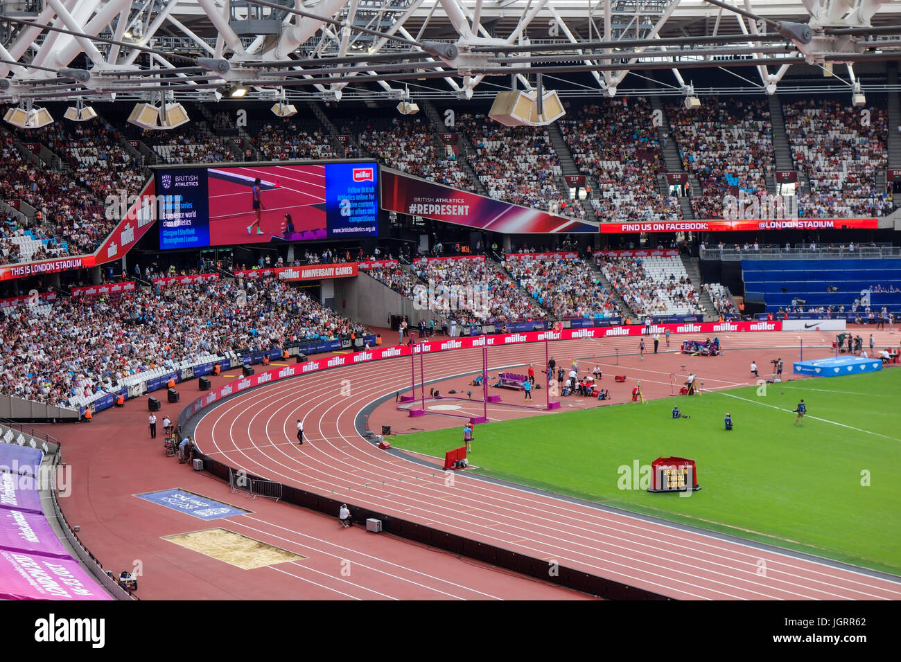 London Stadium, home of West Ham united football club in the Queen  Elizabeth Olympic Park and venue for london 2017 world championships Stock  Photo - Alamy