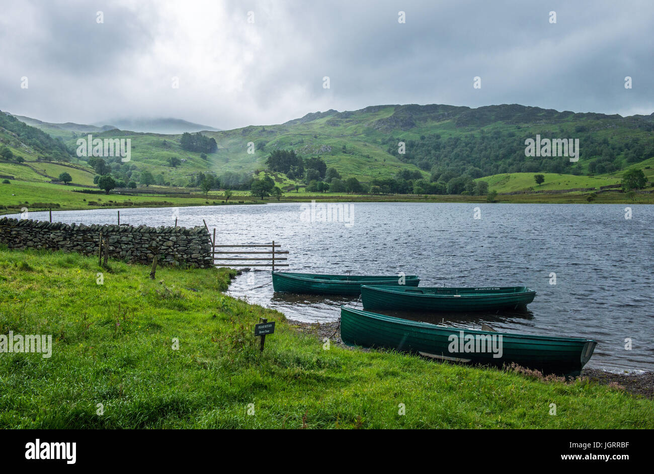 Watendlath Tarn in the Lake District National park, Cumbria Stock Photo