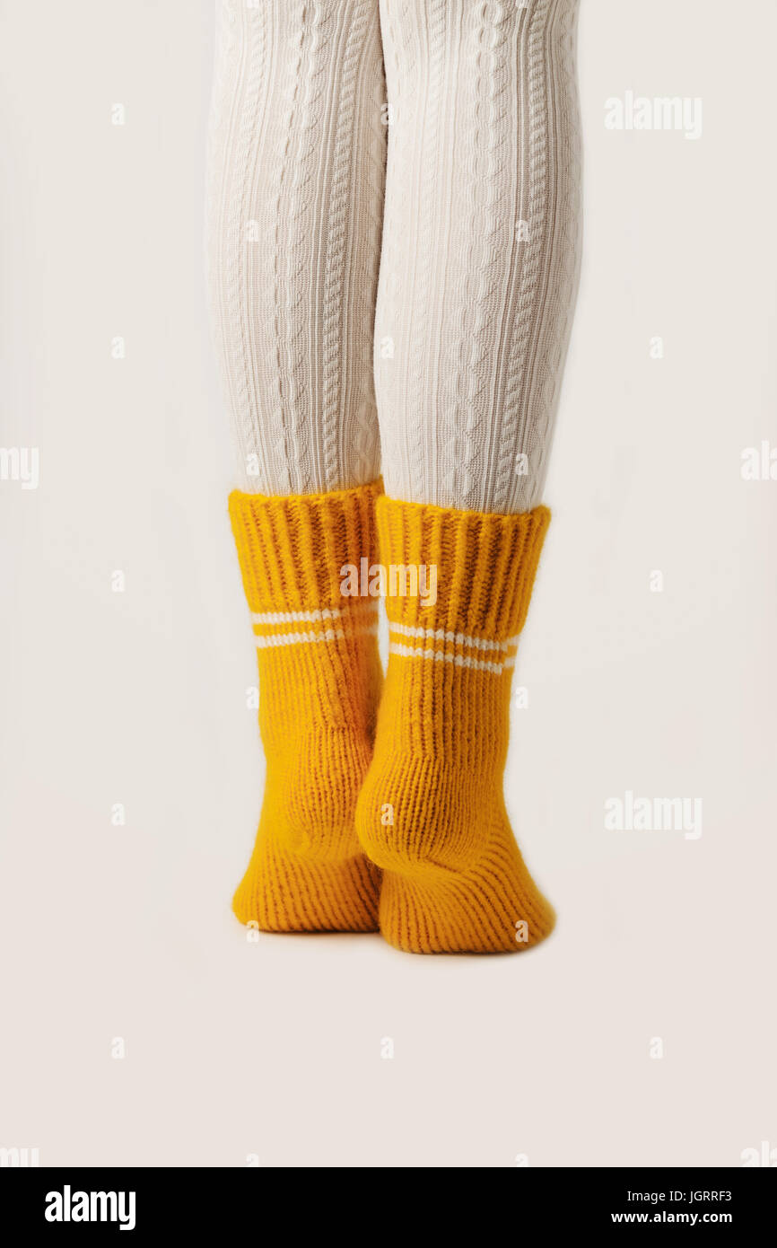 Beautiful legs of slim girl stockings hires stock photography and