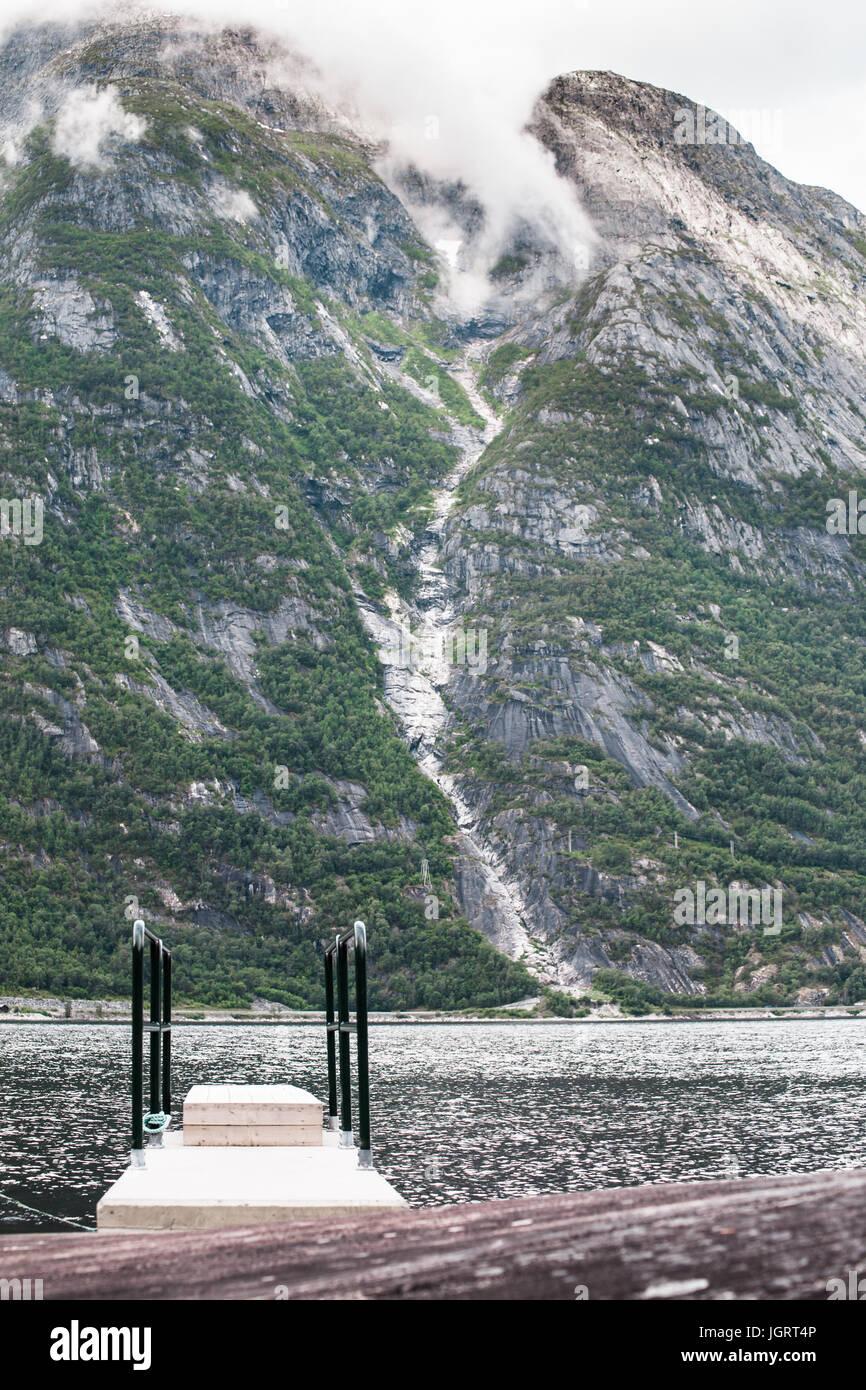 View over Norwegian bay Stock Photo