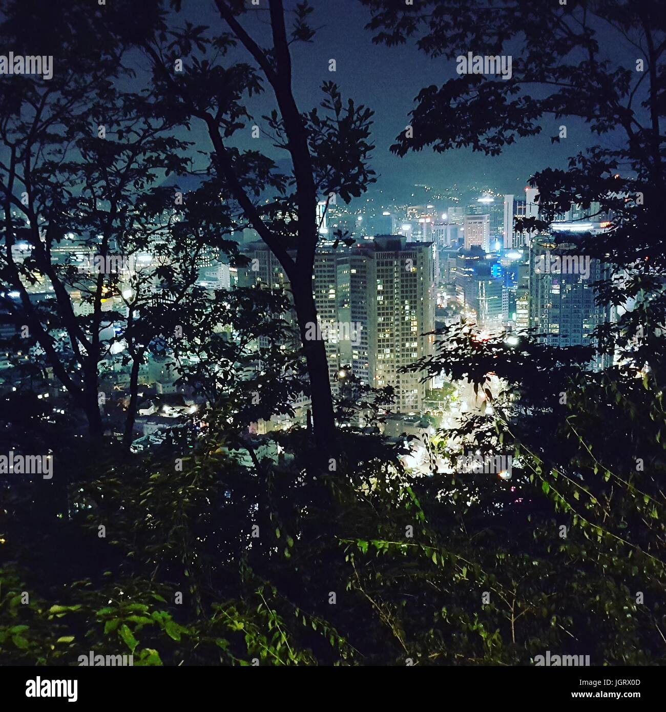 Seoul Night view Stock Photo