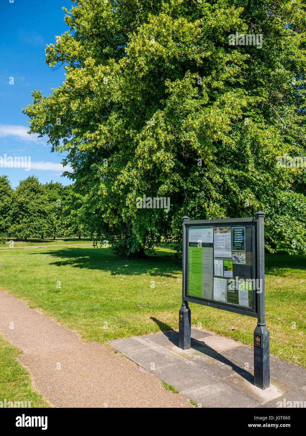 Hyde Park Information Sign, Hyde Park, London, England Stock Photo Alamy