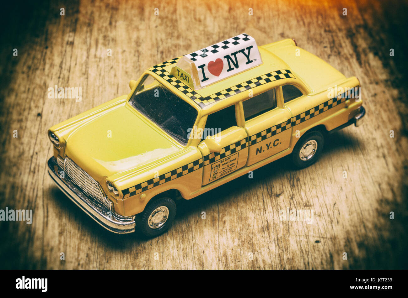 Old fashioned yellow cab taxi hi-res stock photography and images - Alamy