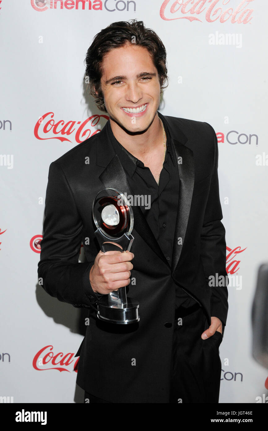 Actor Diego Boneta,recipient Rising Star 2012 Award,arrives CinemaCon ...