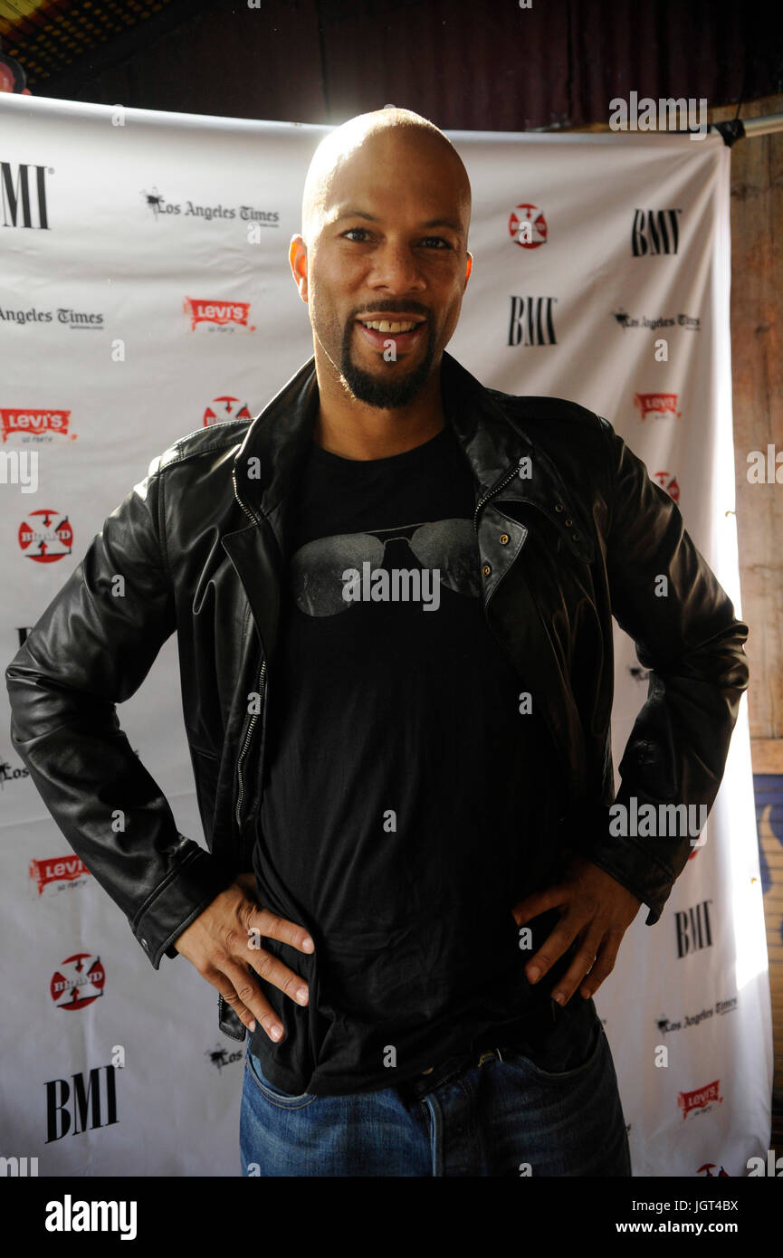 Lonnie Rashid Lynn,Jr. aka Common arrival portrait BMI 'How I Wrote That Song' Panel House Blues Sunset West Hollywood. Stock Photo