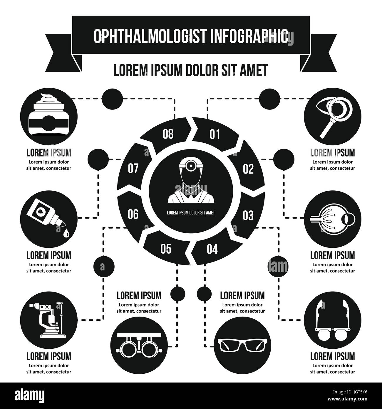 Ophthalmologist infographic concept, simple style Stock Vector Image & Art Alamy