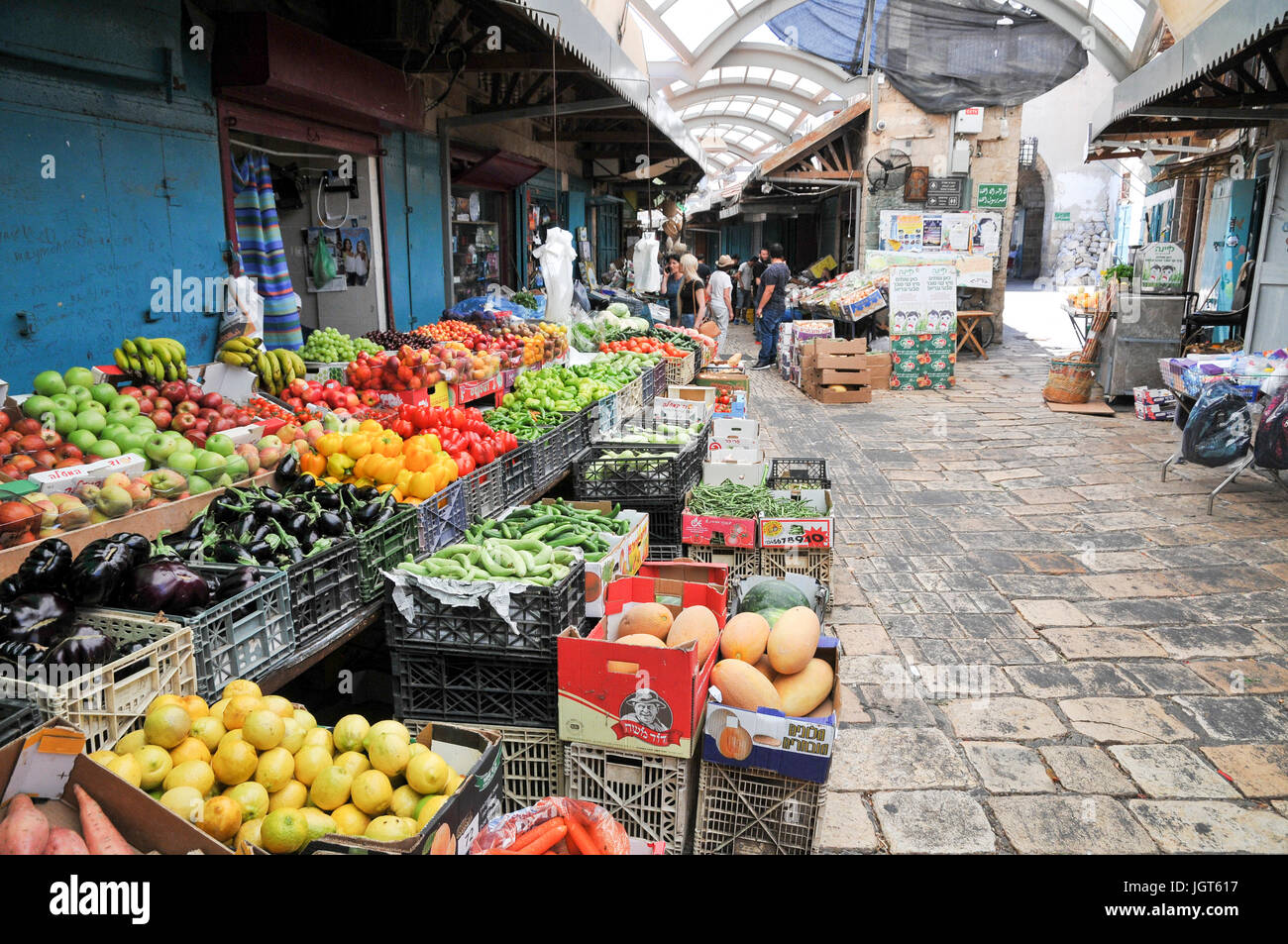 Israel, western Galilee, Acre, The Old City market fruit and vegetable