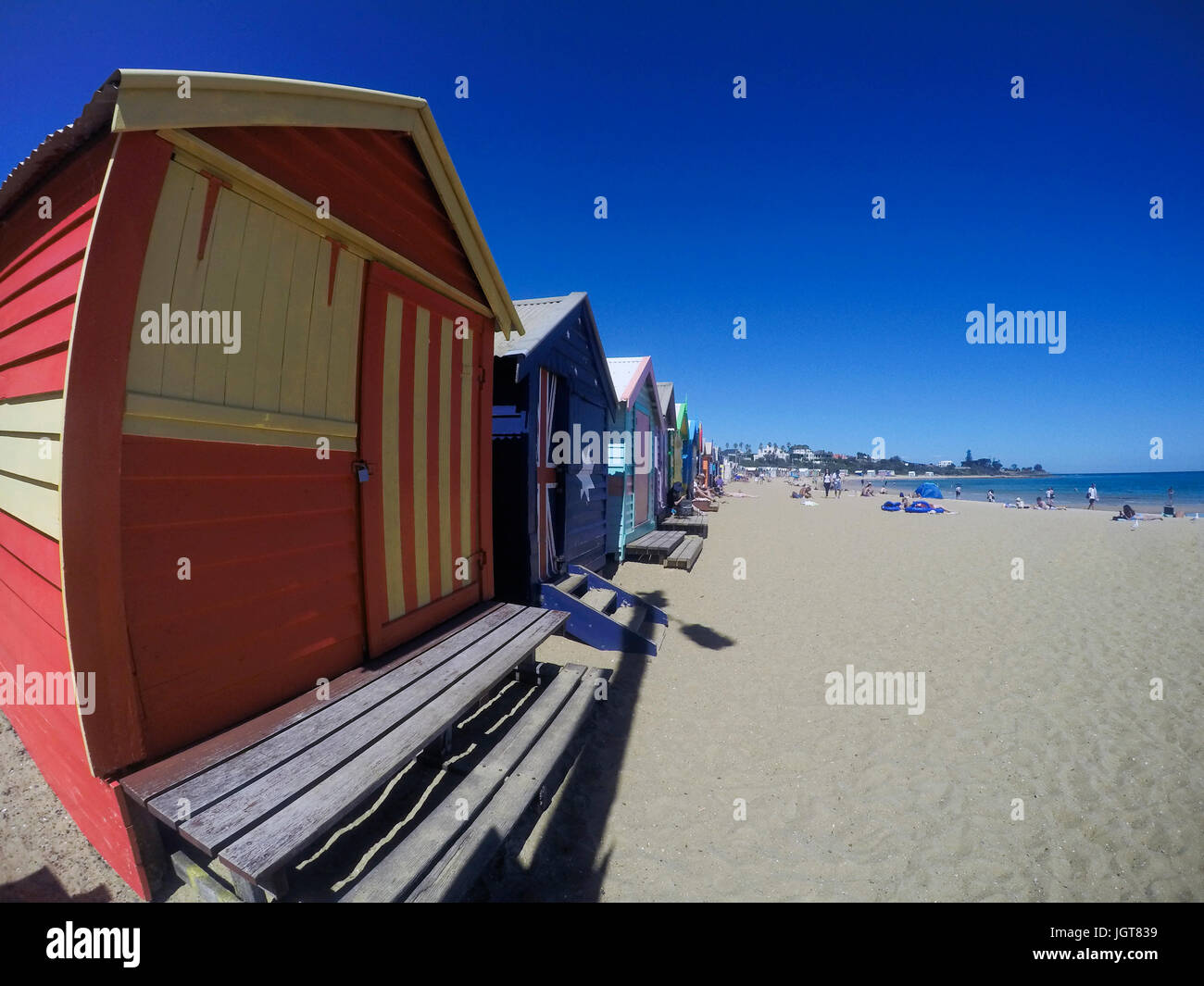 Brighton Beach Huts - Melbourne Stock Photo - Alamy