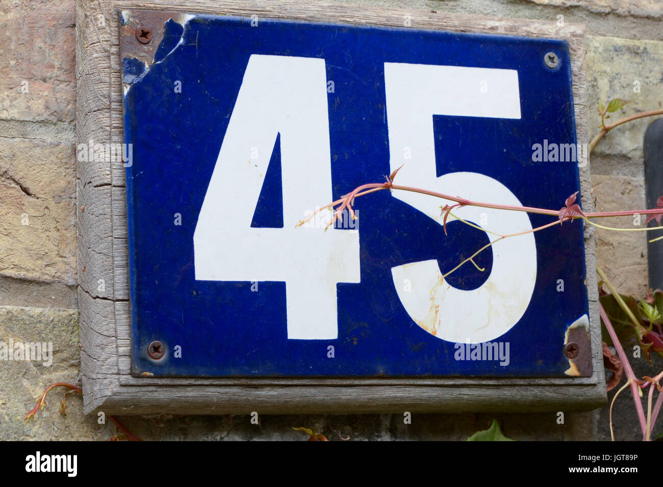 Number 45 sign hi-res stock photography and images - Alamy