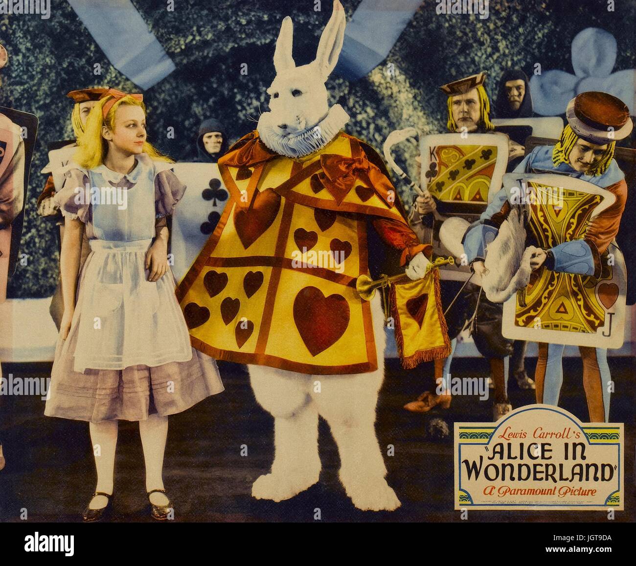Alice in Wonderland  Year : 1933 USA  Director : Norman Z. McLeod  Charlotte Henry, Skeets Gallagher  Lobbycard.  It is forbidden to reproduce the photograph out of context of the promotion of the film. It must be credited to the Film Company and/or the photographer assigned by or authorized by/allowed on the set by the Film Company. Restricted to Editorial Use. Photo12 does not grant publicity rights of the persons represented. Stock Photo
