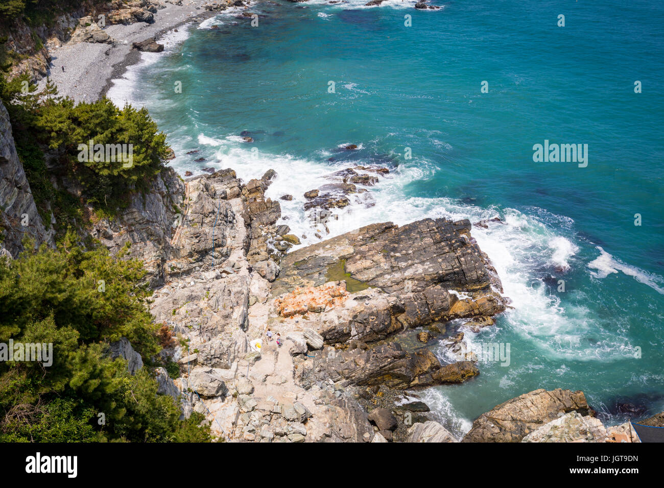 Rock beach taejongdae park busan hi-res stock photography and images ...