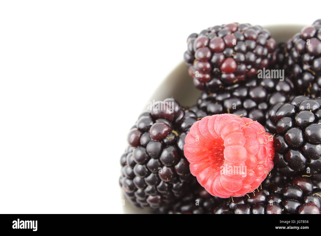 Red raspberry fruits in hi-res stock photography and images - Alamy