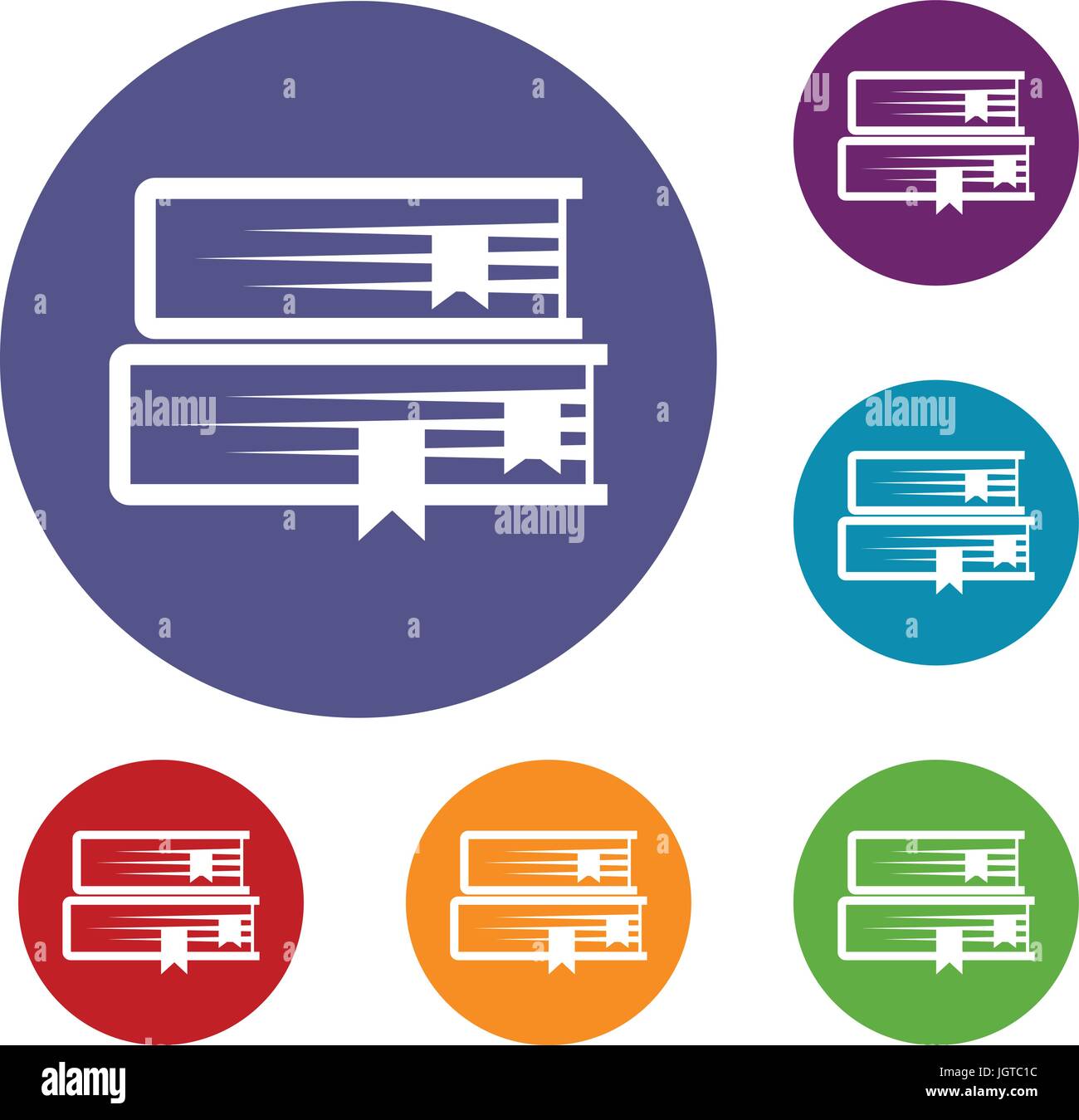 Two books icons set Stock Vector Image & Art - Alamy