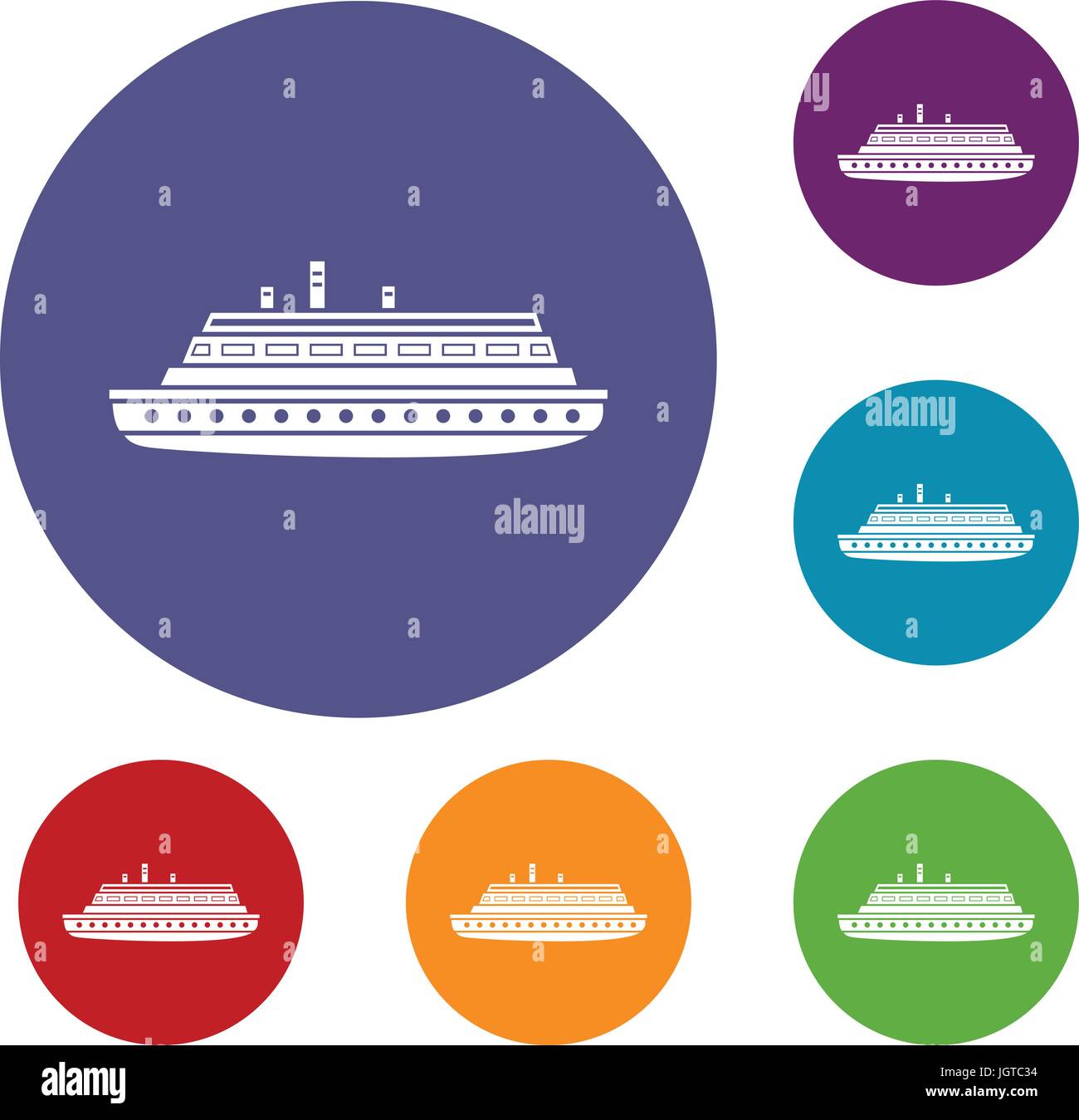 Long ship icons set Stock Vector Image & Art - Alamy