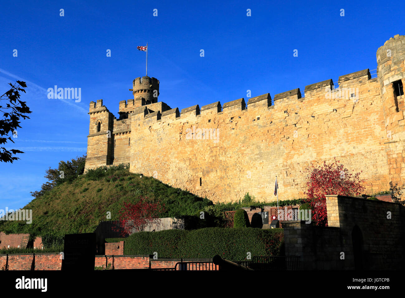 Lincoln Castle, Lincoln City, Lincolnshire County, England, UK Stock