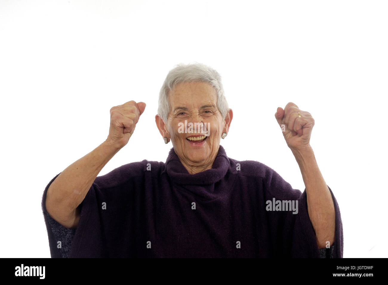 contented and happy senior woman Stock Photo - Alamy