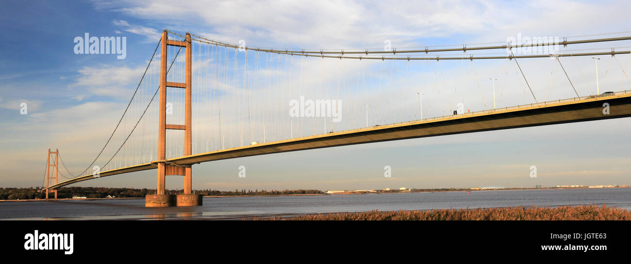 Autumn, Humber Bridge, from BartonuponHumber village side, East