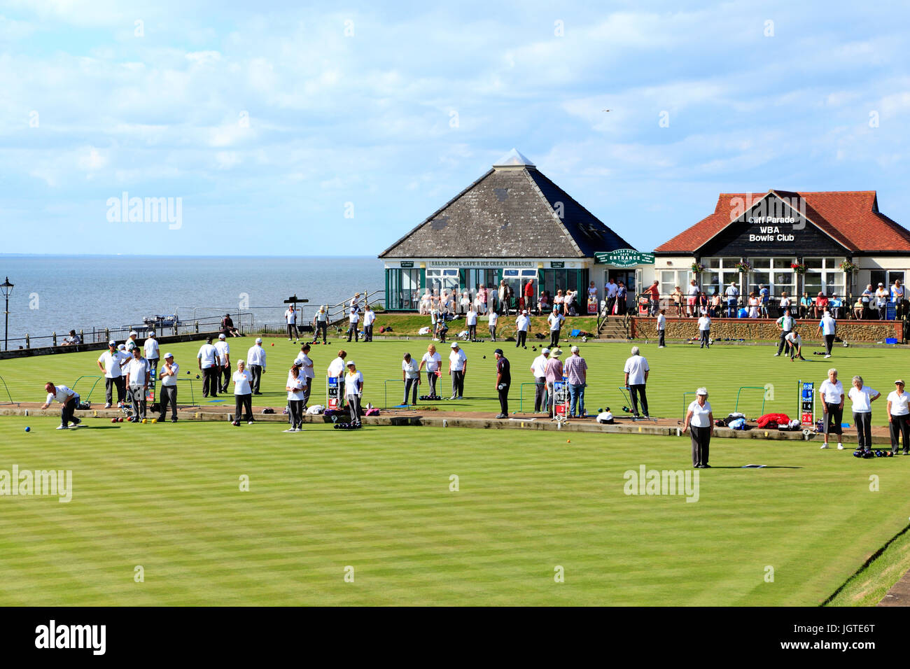Hunstanton, WBA Bowls Club, bowling green, Cliff Parade, Norfolk