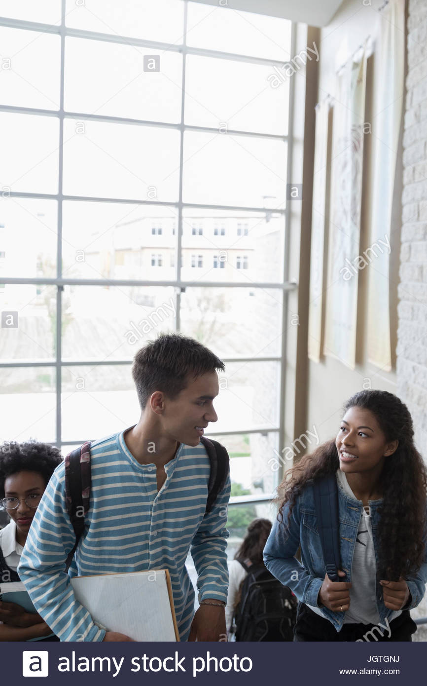 Two students talking men hi-res stock photography and images - Alamy