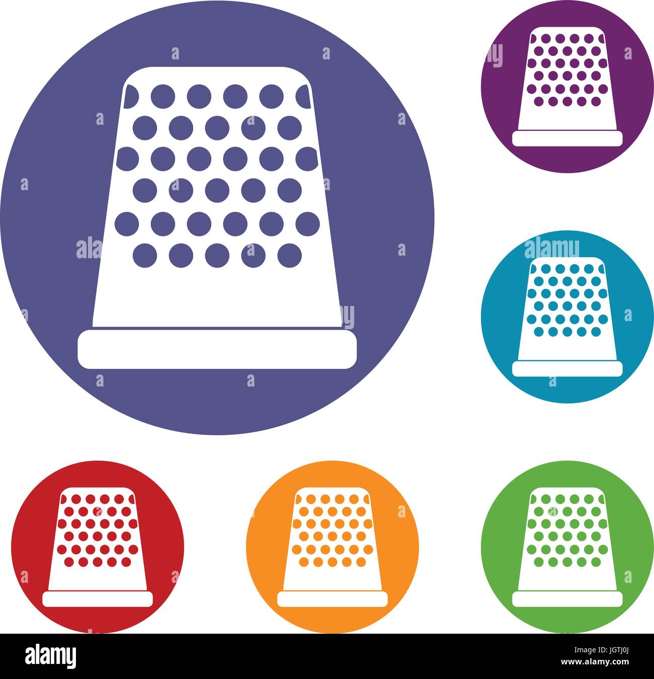 Thimble icons set Stock Vector Image & Art - Alamy